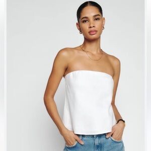 Reformation Spritz Linen Top